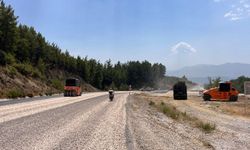 Fethiye-Antalya Yolu Bayır Mevkiinde Asfalt Çalışması