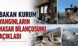 Bakan Kurum, yangınların hasar bilançosunu açıkladı