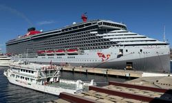 Bodrum'a "Scarlet Lady" kruvaziyeriyle 2 bin 637 turist geldi