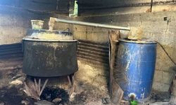 Evde 1 ton 670 litre kaçak alkol ele geçirildi