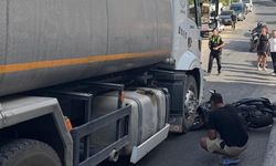 Bodrum'da su tankerinin altında sıkışan motosiklet sürücüsü kurtarıldı