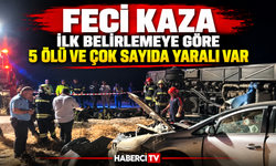 SERVİS MİDİBÜSÜ İLE OTOMOBİL ÇARPIŞTI: İLK BELİRLEMELERE GÖRE 5 ÖLÜ, ÇOK SAYIDA YARALI