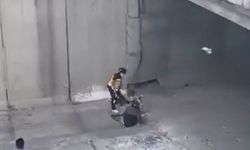 Polisten kaçan kadın dereye atladı, ayağını kırarak hastanelik oldu