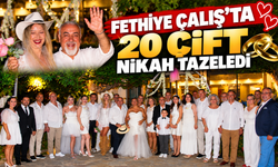 FETHİYE ÇALIŞ’TA 20 ÇİFT NİKAH TAZELEDİ