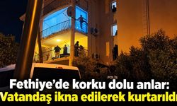 Fethiye’de korku dolu anlar: Vatandaş ikna edilerek kurtarıldı