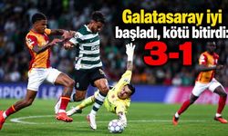 Galatasaray iyi başladı, kötü bitirdi: 3-1