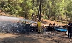 Son dakika: Fethiye Günlüklü Koyu’nda yangın başladı ve söndürüldü