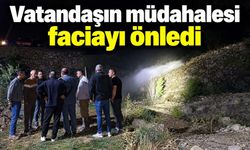 Sulama kanalı patladı, vatandaşın müdahalesi tehlikeyi önledi