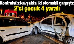 Fethiye’de kontrolsüz kavşakta iki otomobil çarpıştı: 2’si çocuk 4 yaralı