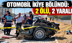 Kazada Fiat otomobil ikiye bölündü: 2 ölü, 2 yaralı