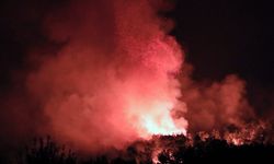 Kumluca'daki orman yangınında 10 ev zarar gördü, müdahale devam ediyor