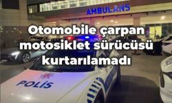 Manisa'da otomobille çarpışan motosikletin sürücüsü hastanede öldü