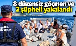 Milas açıklarında yelkenli tekne durduruldu: 8 düzensiz göçmen ve 2 şüpheli yakalandı