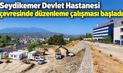 Seydikemer Devlet Hastanesi çevresinde düzenleme çalışması başladı