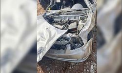 Kontrolden çıkan otomobil takla attı: 1 ölü, 2 yaralı