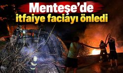 Menteşe'de faciayı itfaiye önledi