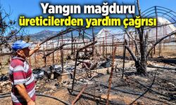 Kaş’ta yangın mağduru üreticilerden yardım çağrısı: “Fidelerimiz ziyan olmadan sera naylonlarımızı bekliyoruz”