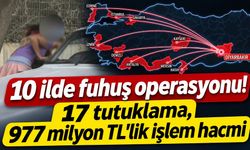 10 ilde fuhuş operasyonu! 17 tutuklama, 977 milyon TL'lik işlem hacmi