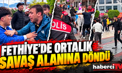 FETHİYE'DE MAÇ ÖNCESİ GERGİNLİK! BEŞKAZA MEYDANI KARIŞTI