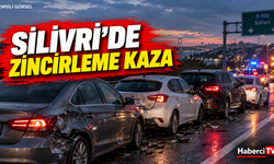 Silivri’de dört aracın karıştığı zincirleme kazada üç kişi yaralandı