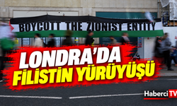 Londra’da Gazze’ye destek yürüyüşüne yüz binler katıldı