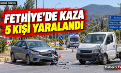 Fethiye’de otomobil ile kamyonet çarpıştı: 5 kişi yaralandı