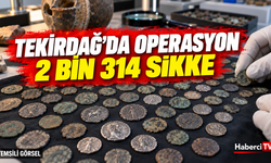 Tekirdağ’da tarihi eser operasyonu: 2 bin 314 sikke ele geçirildi