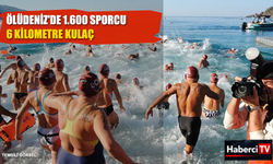 Ölüdeniz’de 1.600 sporcu açık su yarışında kulaç attı