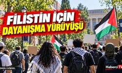 Ordu Üniversitesinde Filistin ve Doğu Türkistan için yürüyüş