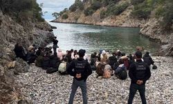 Fethiye’de 34’ü çocuk 62 düzensiz göçmen yakalandı