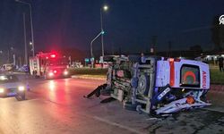 Çorum’da ambulans ile otomobil çarpıştı: 6 yaralı