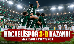 Kocaelispor-Mazıdağı Fosfatspor maç sonucu: Kocaelispor 3-0 kazandı