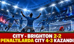 Manchester City-Brighton maç sonucu: City penaltılarda 4-3 kazandı