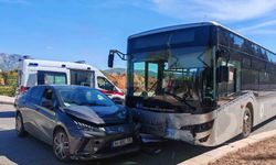 Menteşe’de Belediye otobüsü kazaya karıştı: 2 yaralı