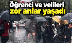 Fethiye’de şiddetli yağmur! Öğrenci ve velileri zor anlar yaşadı
