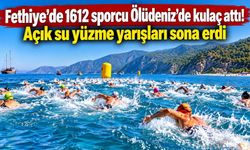 Fethiye'de açık su yüzme yarışları sona erdi