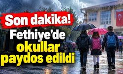 Fethiye'de son dakika! Şiddetli yağış alarmı: Okullar saat 16.00'da paydos edildi