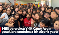 Millî para okçu Yiğit Caner Aydın çocuklara unutulmaz bir sürpriz yaptı