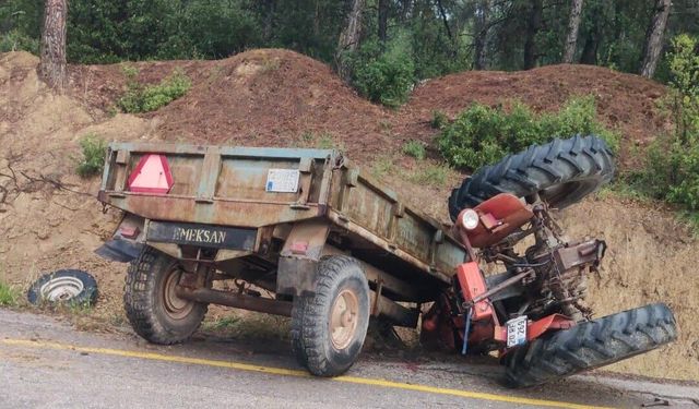 Kazada yaralanan traktör sürücüsü kurtarılamadı