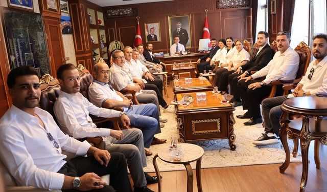 Başkan Öztürkçü ve yönetimi ziyaretlerde bulundu