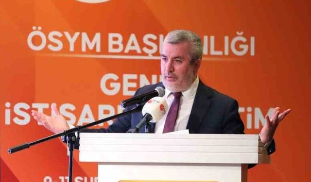 ÖSYM Başkanı Ersoy, YKS’ye giren adayları tebrik etti