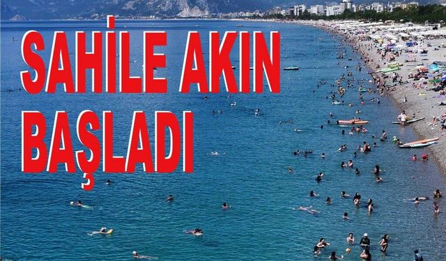 Sıcak havadan bunalanlar sahillere aktı
