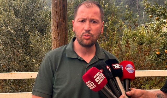 İl Başkanı Güngör yangın bölgesinde habercitvi'ye açıklamalarda bulundu