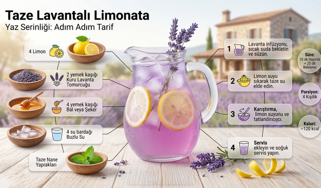 Yaz Sıcaklarına Aromatik Dokunuş: Lavantalı Limonata