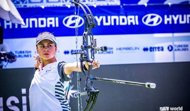 Muğlalı milli okçu Hazal Burun Dünya kupası finalinde