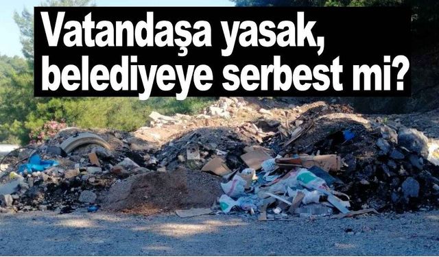 Ölüdeniz yolundaki moloz yığınları tepki çekiyor