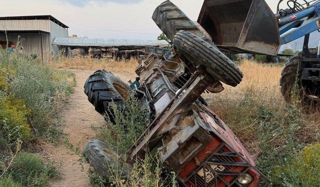 Traktör kazasında 16 Yaşındaki Çocuk Ağır Yaralandı