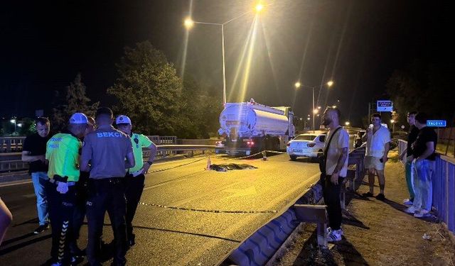 Üst Geçide 40 Metre Kala Canından Oldu