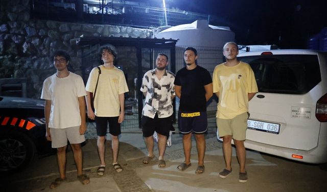 Bodrum'da ormanlık alanda kaybolan 5 kişi bulundu
