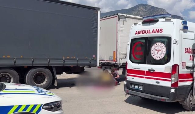 Arızalı lambayı beklerken geri gelen tırın altında kaldı